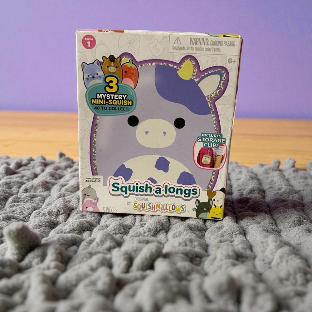 Squishmallows Squish-a-Longs Series 1 Mystery Mini Pack –3 Mini Squish Figures
